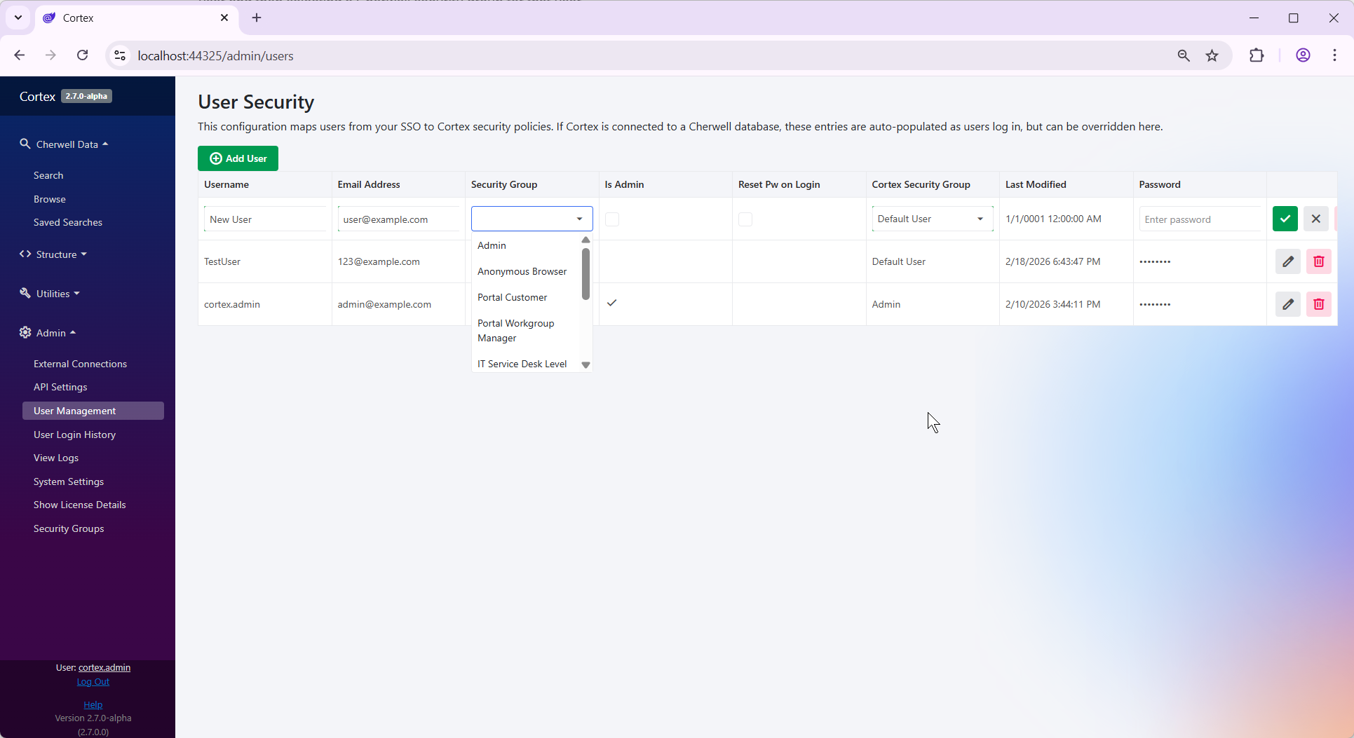 Adjust Security Groups